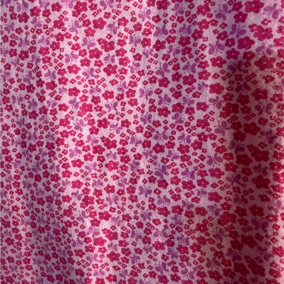 Basic Editions Pink Floral Patterned Short Sleeve Top Shirt size 3X - Picture 3 of 6